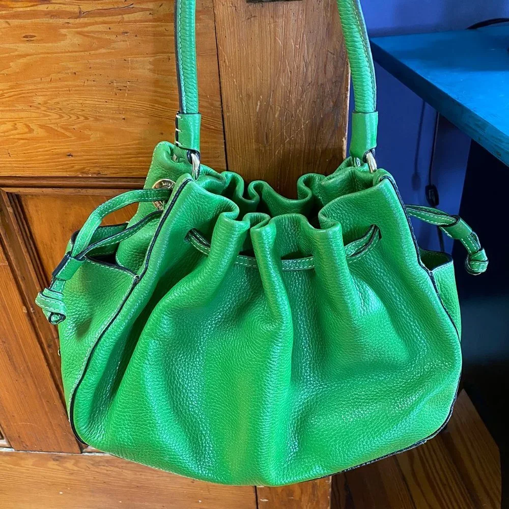 Kate Spade Drawstring Large Green Bag